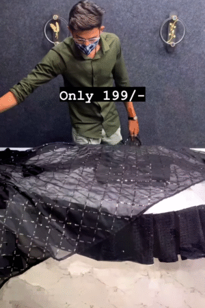 Black And White Party Wear Lehenga Choli