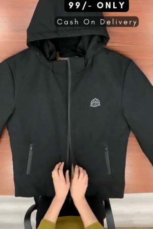 Solid Hooded Sports Sweatshirt