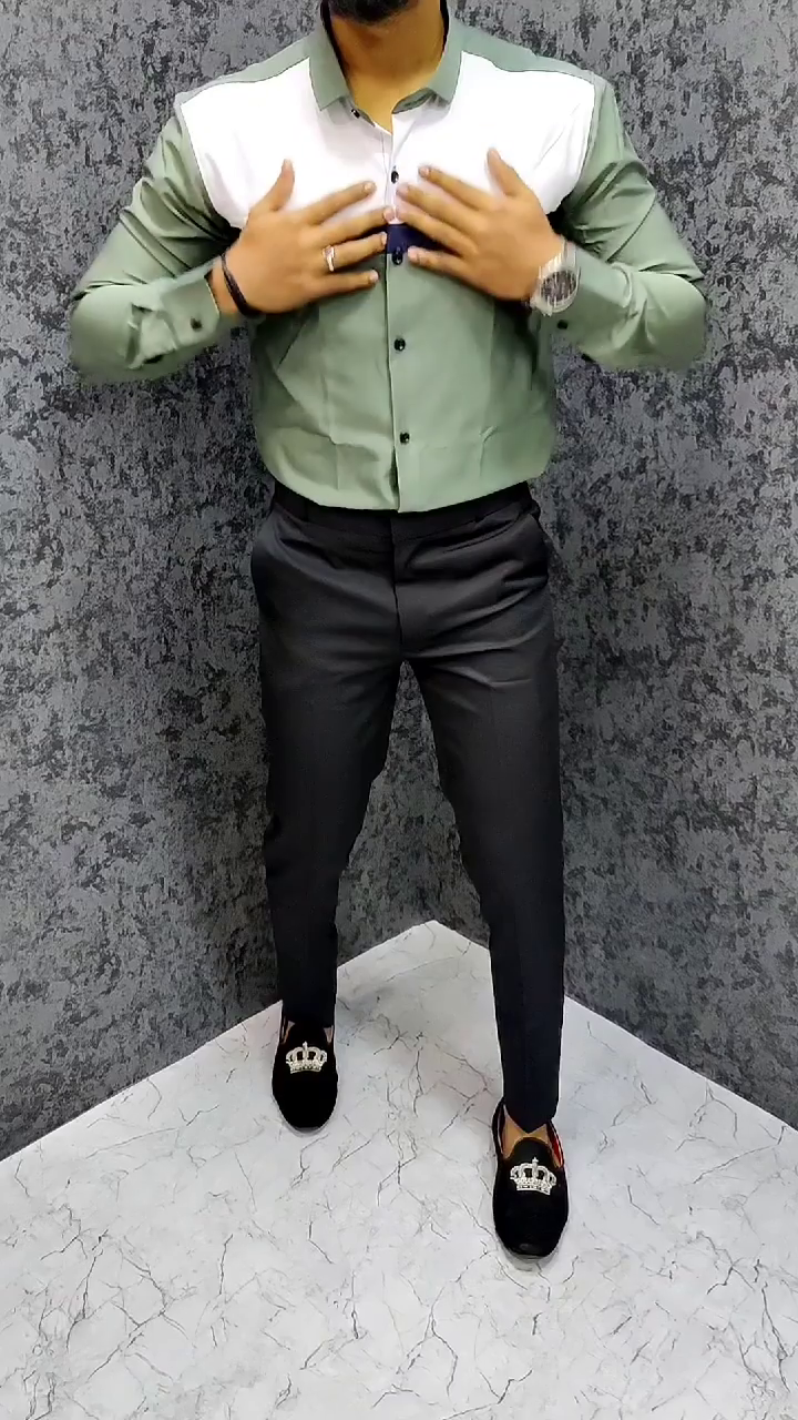 Men's PolyCotton Solid Unstich Dress Material - Image 2