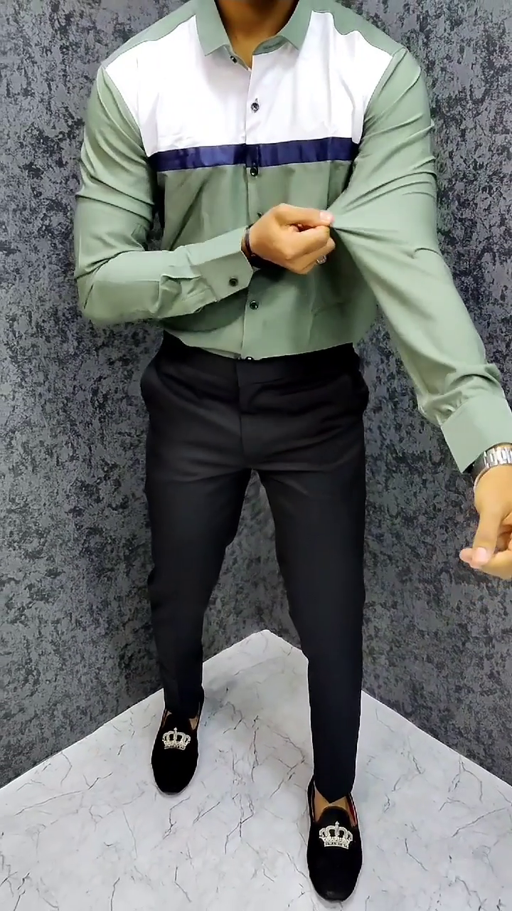 Men's PolyCotton Solid Unstich Dress Material - Image 4