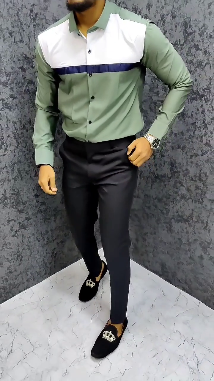 Men's PolyCotton Solid Unstich Dress Material