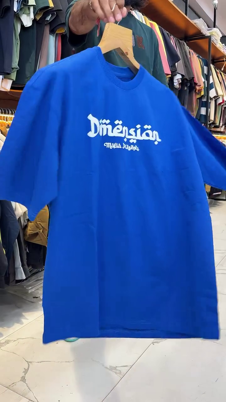 Khaki Placement Print Oversized Loose Fit T-Shirt - Image 15