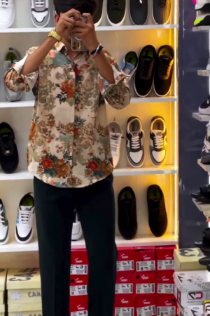 Men's Multi-Coloured Short Sleeve Casual Shirt