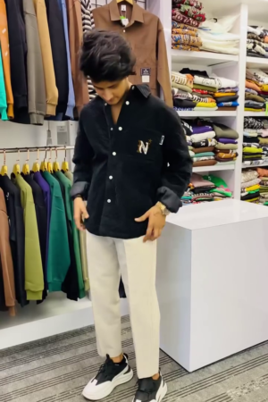 Printed cotton shirt