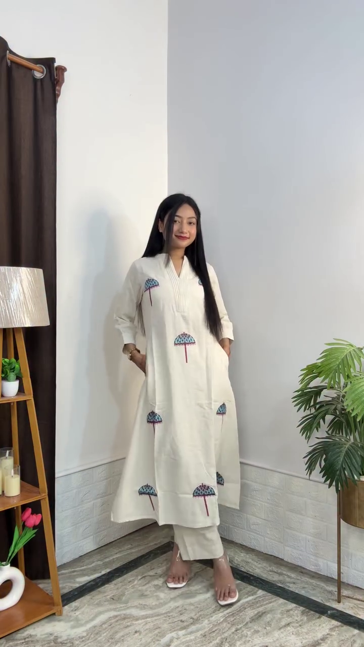 Women’s Cotton Kurta Set - Image 2