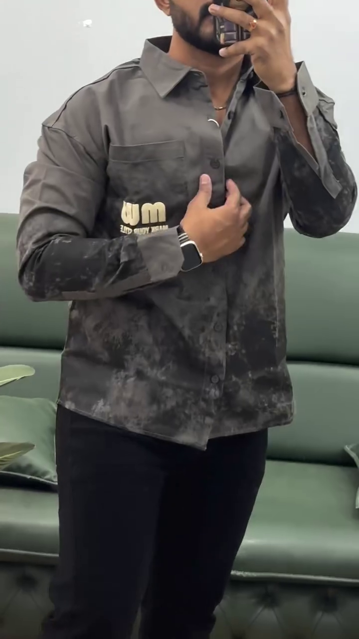 Men’s Two Colour Full Sleeve Shirts - Image 4
