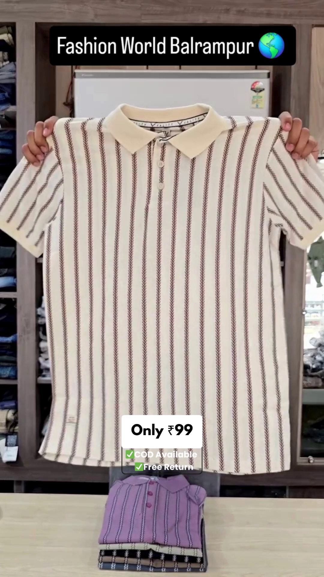 Men’s Striped Linen Tshirts - Image 2