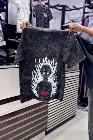 Men’s Black Printed T-Shirt