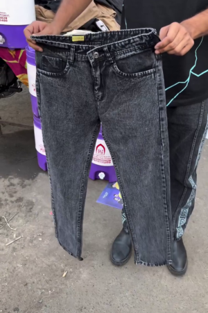 Men’s Grey Baggy Jeans