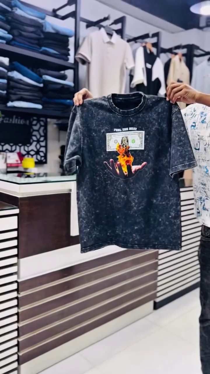 Men’s Grey Printed T-Shirt - Image 6