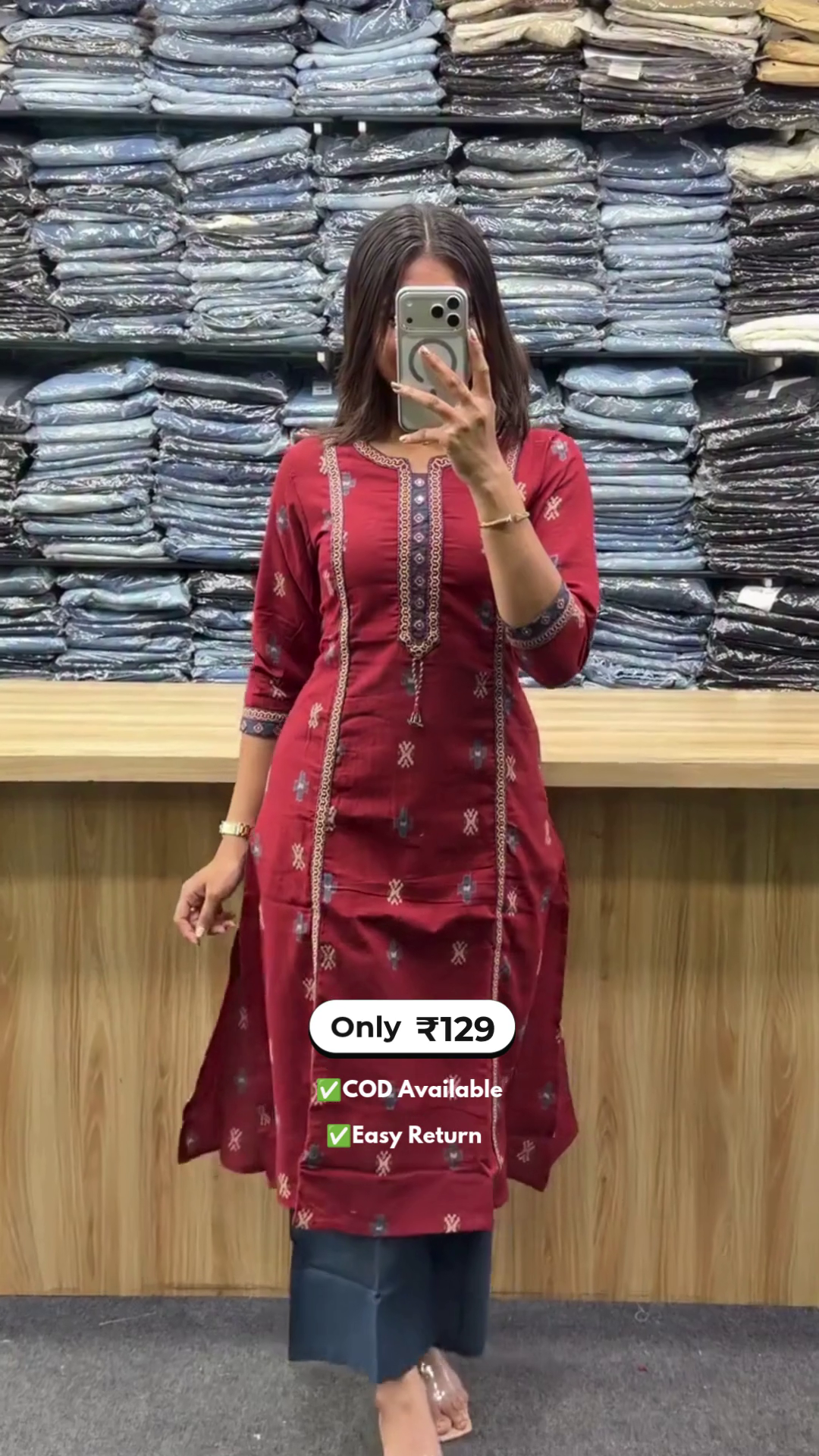 Women's Kurti with Palazzo Set - Image 2