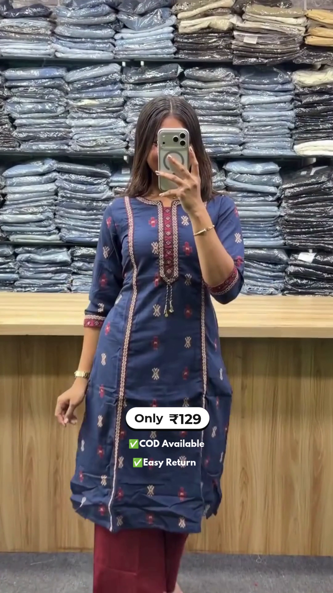 Women's Kurti with Palazzo Set - Image 3