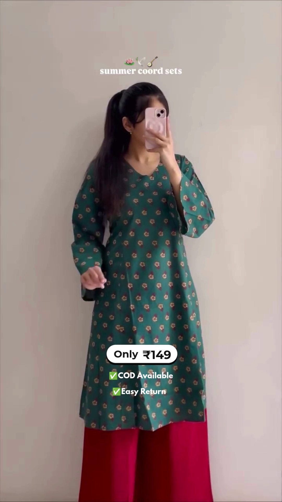 Women's Short Kurti with Palazzo Set - Image 2