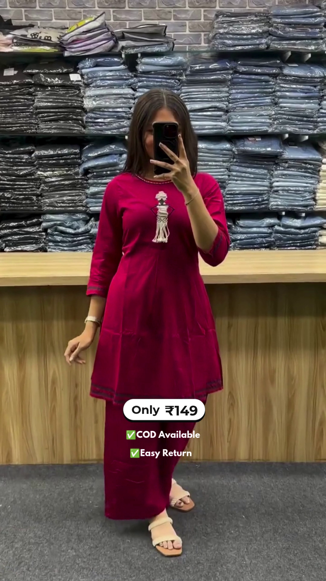 Stylish Women's Co-Ord Set with Designer Printed Work - Image 2