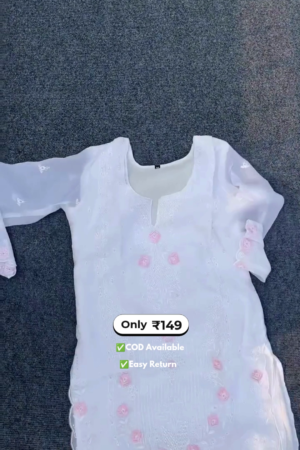 Women’s White Salwar Suit