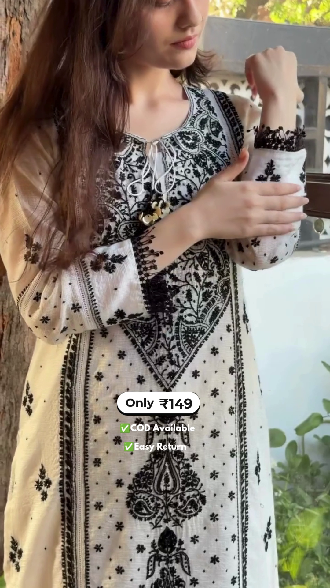 Women’s Chikankari Kurta Set - Image 2