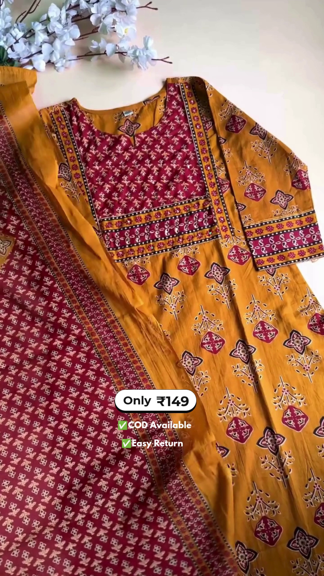 Elegant Women’s Cotton Kurta Sets - Image 3