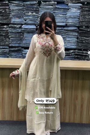 Women's Full Sleeve Salwar Suit Set
