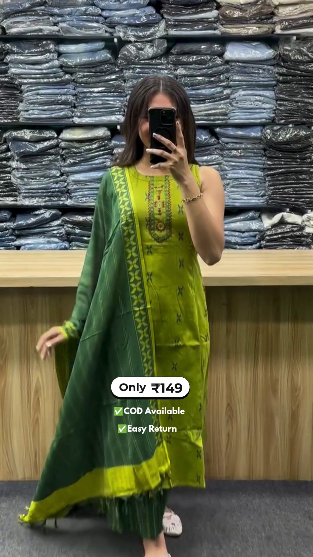 Women’s Half Sleeve Kurta Set with Pocket - Image 4