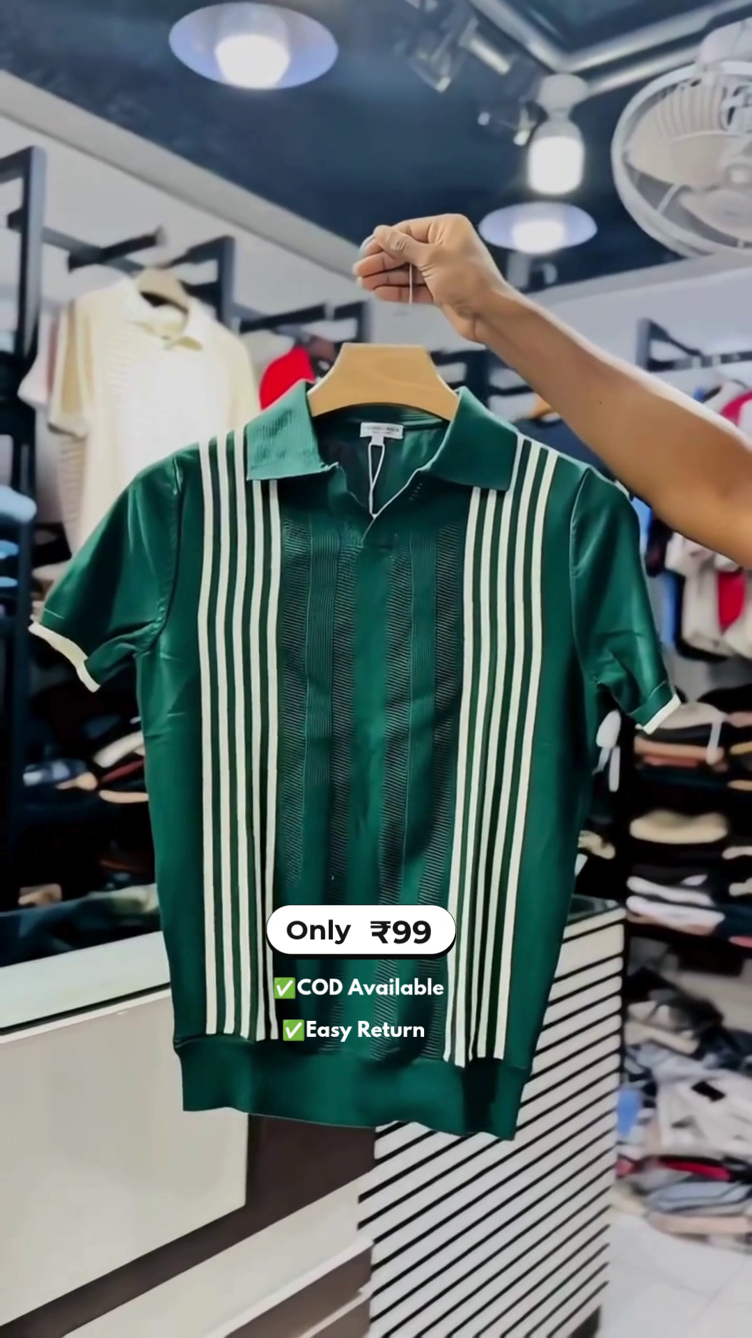 Men's Striped Half Sleeve T-Shirt - Image 5