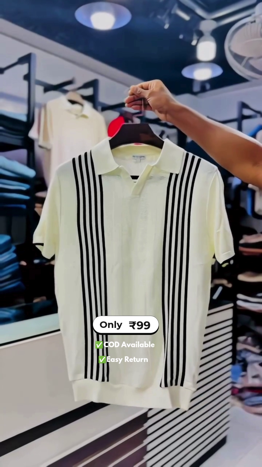Men's Striped Half Sleeve T-Shirt - Image 4